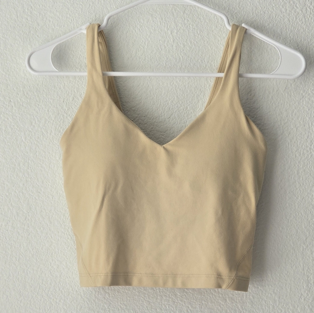Lululemon Align Tank Top Light Support - Size 2 - Cream - A/B Cup